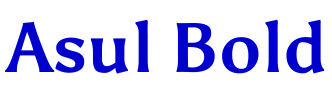Asul Bold 字体